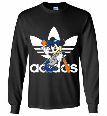ADIDAS BASEBALL MICKEY MOUSE DISNEY SPORTS Gildan Long Shirt - zezetee ADIDAS BASEBALL MICKEY MOUSE DISNEY SPORTS Gildan Long Shirt - zezetee