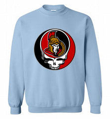 NHL TEAM OTTAWA SENATORS X GRATEFUL DEAD LOGO BAND Crewneck Sweatshirt - zezetee NHL TEAM OTTAWA SENATORS X GRATEFUL DEAD LOGO BAND Crewneck Sweatshirt - zezetee