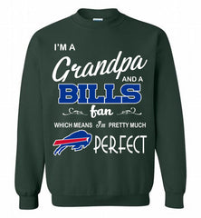 I'M A Grandpa And A Buffalo Bills Pretty Much Perfect Crewneck Sweatshirt - zezetee I'M A Grandpa And A Buffalo Bills Pretty Much Perfect Crewneck Sweatshirt - zezetee