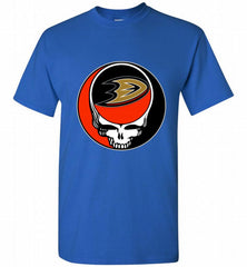 NHL TEAM ANAHEIM DUCKS X GRATEFUL DEAD LOGO BAND Shirt - zezetee NHL TEAM ANAHEIM DUCKS X GRATEFUL DEAD LOGO BAND Shirt - zezetee