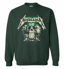 Metallica We Don't Give A Shit Boston Celtics Crewneck Sweatshirt - zezetee Metallica We Don't Give A Shit Boston Celtics Crewneck Sweatshirt - zezetee