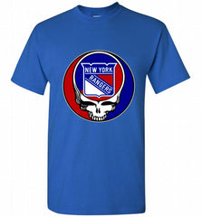 NHL TEAM NEW YORK RANGERS X GRATEFUL DEAD LOGO BAND Shirt - zezetee NHL TEAM NEW YORK RANGERS X GRATEFUL DEAD LOGO BAND Shirt - zezetee