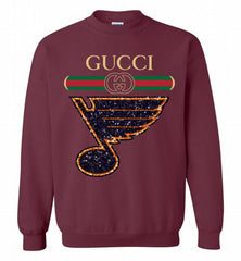 Gucci St Louis Blues Logo Crewneck Sweatshirt - zezetee Gucci St Louis Blues Logo Crewneck Sweatshirt - zezetee