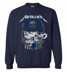 Metallica Skull Snake Buffalo Sabres Crewneck Sweatshirt - zezetee Metallica Skull Snake Buffalo Sabres Crewneck Sweatshirt - zezetee