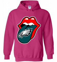 Philadelphia Eagles  x The Rolling Stones Logo Hoodie - zezetee Philadelphia Eagles  x The Rolling Stones Logo Hoodie - zezetee