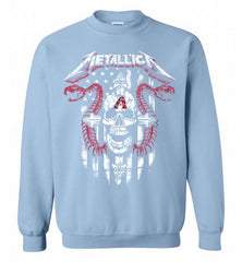 Metallica Arizona Diamondbacks Logo Crewneck Sweatshirt - zezetee Metallica Arizona Diamondbacks Logo Crewneck Sweatshirt - zezetee