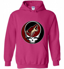 NHL TEAM ARIZONA COYOTES X GRATEFUL DEAD LOGO BAND Hoodie - zezetee NHL TEAM ARIZONA COYOTES X GRATEFUL DEAD LOGO BAND Hoodie - zezetee