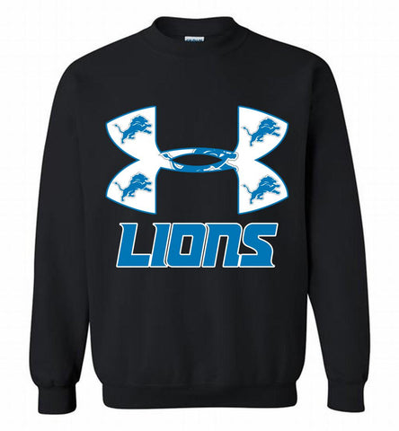 Under Armour Detroit Lions Crewneck Sweatshirt - zezetee Under Armour Detroit Lions Crewneck Sweatshirt - zezetee