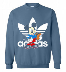 ADIDAS RUGBY MICKEY MOUSE DISNEY SPORTS Crewneck Sweatshirt - zezetee ADIDAS RUGBY MICKEY MOUSE DISNEY SPORTS Crewneck Sweatshirt - zezetee
