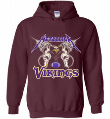 Metallica Minnesota Vikings Logo Hoodie - zezetee Metallica Minnesota Vikings Logo Hoodie - zezetee