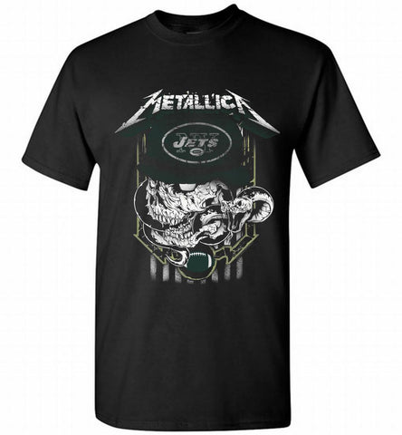 Metallica Skull Snake New York Jets Shirt - zezetee Metallica Skull Snake New York Jets Shirt - zezetee