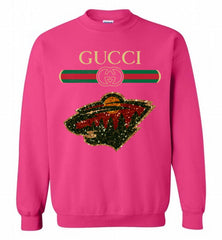 Gucci Minnesota Wild Logo Crewneck Sweatshirt - zezetee Gucci Minnesota Wild Logo Crewneck Sweatshirt - zezetee
