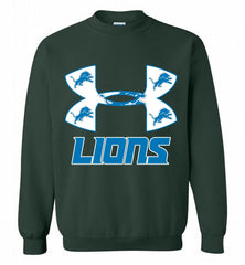 Under Armour Detroit Lions Crewneck Sweatshirt - zezetee Under Armour Detroit Lions Crewneck Sweatshirt - zezetee