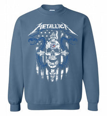 Metallica Toronto Blue Jays Logo Crewneck Sweatshirt - zezetee Metallica Toronto Blue Jays Logo Crewneck Sweatshirt - zezetee