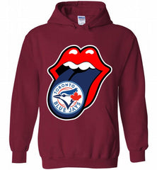 Toronto Blue Jays  x The Rolling Stones Logo Hoodie - zezetee Toronto Blue Jays  x The Rolling Stones Logo Hoodie - zezetee