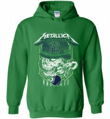 Metallica Skull New York Yankees Logo Hoodie - zezetee Metallica Skull New York Yankees Logo Hoodie - zezetee