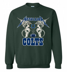 Metallica Indianapolis Colts Logo Crewneck Sweatshirt - zezetee Metallica Indianapolis Colts Logo Crewneck Sweatshirt - zezetee
