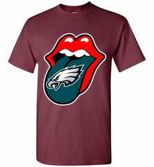 Philadelphia Eagles  x The Rolling Stones Logo Shirt - zezetee Philadelphia Eagles  x The Rolling Stones Logo Shirt - zezetee