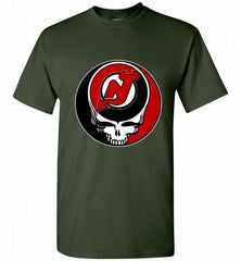 NHL TEAM NEW JERSEY DEVILS X GRATEFUL DEAD LOGO BAND Shirt - zezetee NHL TEAM NEW JERSEY DEVILS X GRATEFUL DEAD LOGO BAND Shirt - zezetee