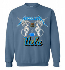 Metallica UCLA Bruins Logo Crewneck Sweatshirt - zezetee Metallica UCLA Bruins Logo Crewneck Sweatshirt - zezetee