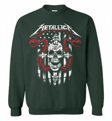 Metallica Boston Red Sox Logo Crewneck Sweatshirt - zezetee Metallica Boston Red Sox Logo Crewneck Sweatshirt - zezetee