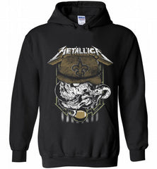 Metallica Skull Snake New Orleans Saints Hoodie - zezetee Metallica Skull Snake New Orleans Saints Hoodie - zezetee