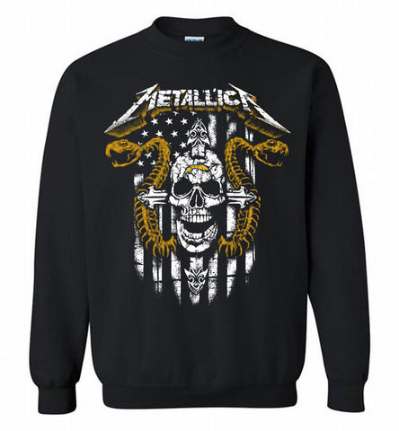 Metallica Snake Skull Los Angeles Chargers Logo Crewneck Sweatshirt - zezetee Metallica Snake Skull Los Angeles Chargers Logo Crewneck Sweatshirt - zezetee