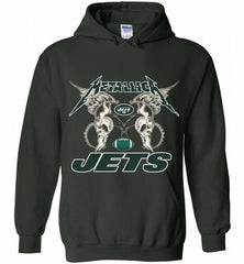 Metallica New York Jets Logo Hoodie - zezetee Metallica New York Jets Logo Hoodie - zezetee