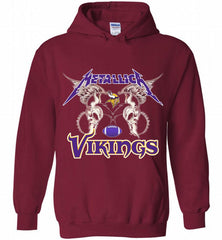 Metallica Minnesota Vikings Logo Hoodie - zezetee Metallica Minnesota Vikings Logo Hoodie - zezetee