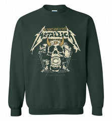 Metallica We Don't Give A Shit Anaheim Ducks Crewneck Sweatshirt - zezetee Metallica We Don't Give A Shit Anaheim Ducks Crewneck Sweatshirt - zezetee