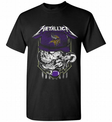 Metallica Skull Snake Minnesota Vikings Shirt - zezetee Metallica Skull Snake Minnesota Vikings Shirt - zezetee