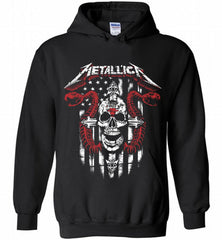 Metallica Snake Skull Chicago Bulls Logo Hoodie - zezetee Metallica Snake Skull Chicago Bulls Logo Hoodie - zezetee