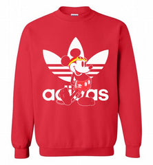 ADIDAS SWIMMING MICKEY MOUSE DISNEY SPORTS Crewneck Sweatshirt - zezetee ADIDAS SWIMMING MICKEY MOUSE DISNEY SPORTS Crewneck Sweatshirt - zezetee
