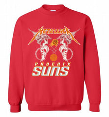 Metallica Phoenix Sun Logo Crewneck Sweatshirt - zezetee Metallica Phoenix Sun Logo Crewneck Sweatshirt - zezetee