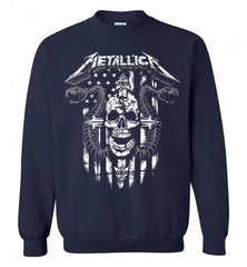 Metallica Chicago White Sox Logo Crewneck Sweatshirt - zezetee Metallica Chicago White Sox Logo Crewneck Sweatshirt - zezetee