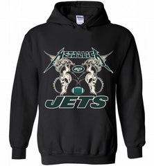 Metallica New York Jets Logo Hoodie - zezetee Metallica New York Jets Logo Hoodie - zezetee
