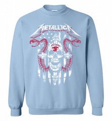 Metallica St Louis Eagles Logo Crewneck Sweatshirt - zezetee Metallica St Louis Eagles Logo Crewneck Sweatshirt - zezetee