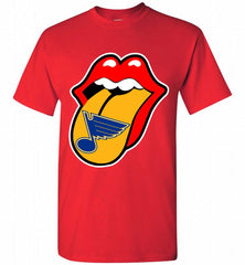 St Louis Blues  x The Rolling Stones Logo Shirt - zezetee St Louis Blues  x The Rolling Stones Logo Shirt - zezetee