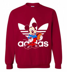 ADIDAS RUGBY MICKEY MOUSE DISNEY SPORTS Crewneck Sweatshirt - zezetee ADIDAS RUGBY MICKEY MOUSE DISNEY SPORTS Crewneck Sweatshirt - zezetee