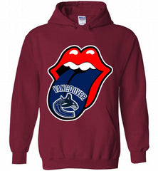 Vancouver Canucks  x The Rolling Stones Logo Hoodie - zezetee Vancouver Canucks  x The Rolling Stones Logo Hoodie - zezetee