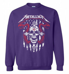Metallica Boston Red Sox Logo Crewneck Sweatshirt - zezetee Metallica Boston Red Sox Logo Crewneck Sweatshirt - zezetee
