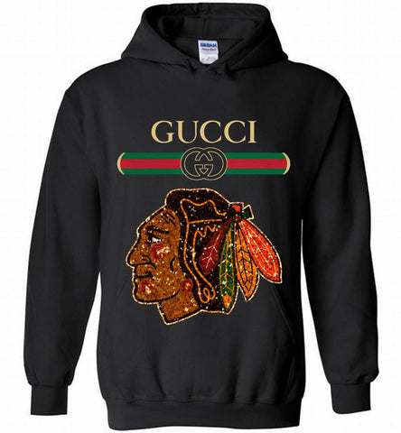 Gucci Chicago Blackhawks Logo Hoodie - zezetee Gucci Chicago Blackhawks Logo Hoodie - zezetee