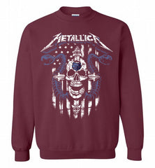 Metallica Snake Skull Memphis Grizzlies Logo Crewneck Sweatshirt - zezetee Metallica Snake Skull Memphis Grizzlies Logo Crewneck Sweatshirt - zezetee