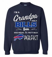 I'M A Grandpa And A Buffalo Bills Pretty Much Perfect Crewneck Sweatshirt - zezetee I'M A Grandpa And A Buffalo Bills Pretty Much Perfect Crewneck Sweatshirt - zezetee