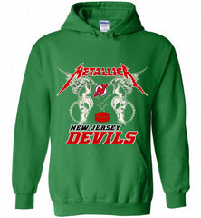 Metallica New Jersey Devils Logo Hoodie - zezetee Metallica New Jersey Devils Logo Hoodie - zezetee