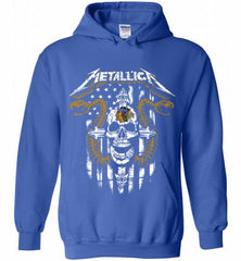 Metallica Snake Skull Chicago Blackhawks Logo Hoodie - zezetee Metallica Snake Skull Chicago Blackhawks Logo Hoodie - zezetee