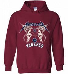 Metallica New York Yankees Logo Hoodie - zezetee Metallica New York Yankees Logo Hoodie - zezetee