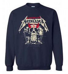 Metallica We Don't Give A Shit Atlanta Hawks Crewneck Sweatshirt - zezetee Metallica We Don't Give A Shit Atlanta Hawks Crewneck Sweatshirt - zezetee