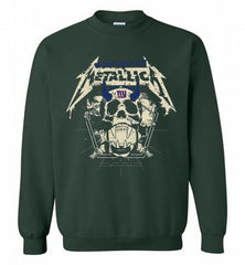 Metallica We Don't Give A Shit New York Giants Crewneck Sweatshirt - zezetee Metallica We Don't Give A Shit New York Giants Crewneck Sweatshirt - zezetee