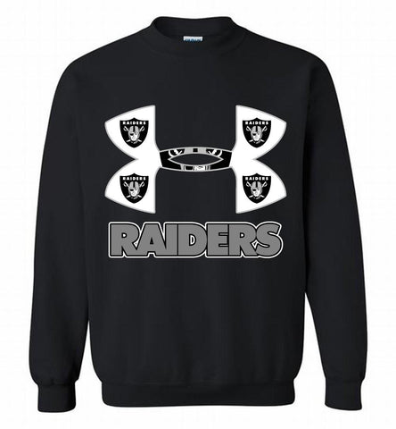 Under Armour Oakland Raiders Crewneck Sweatshirt - zezetee Under Armour Oakland Raiders Crewneck Sweatshirt - zezetee